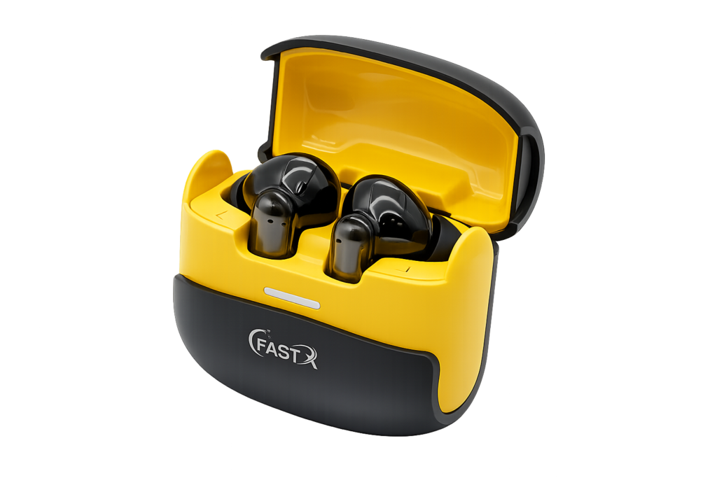 FAST X U39 True Wireless Earbuds – Smart Touch Controls, Premium Plating Design & Charging Case