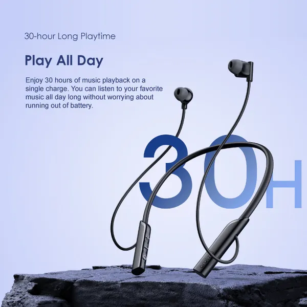 oraimo Necklace Lite OEB-311 Wireless Neckband Headphones – 30-Hour Playtime, Call Vibration & Deep Bass - Image 6