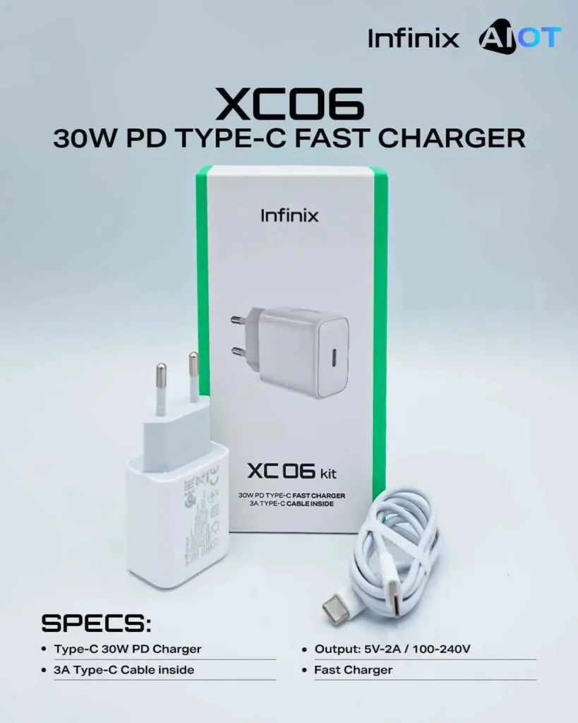 Infinix XC06 30W USB-C PD Fast Charger Kit